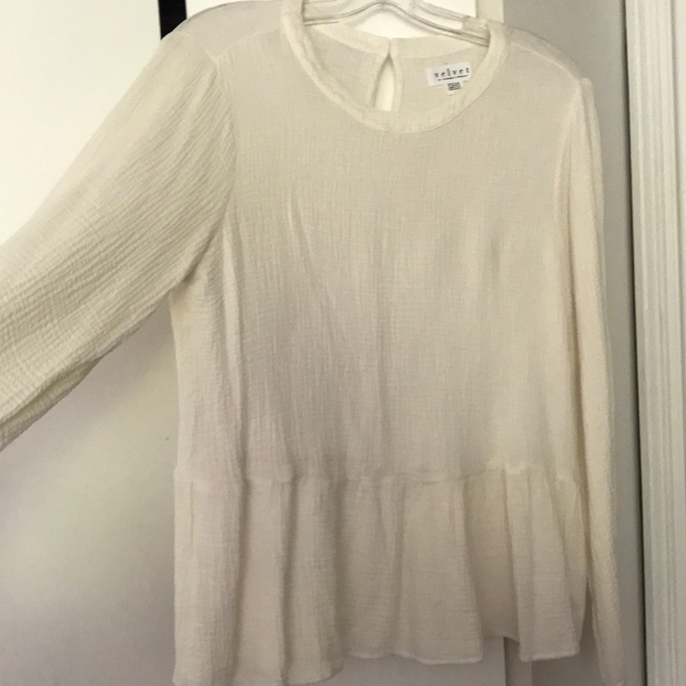 Velvet by Graham and Spencer peplum blouse - Picture 3 of 3